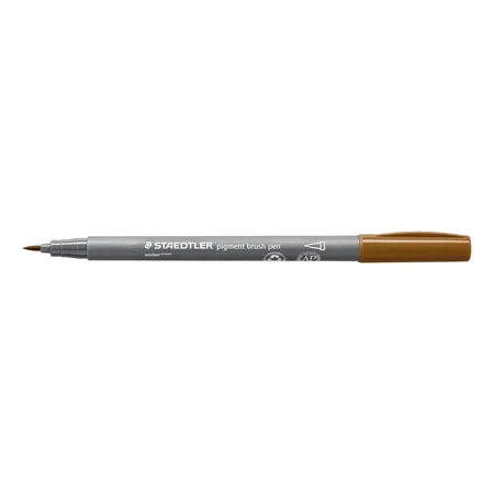 STAEDTLER® pigment brush pen 371 - umber