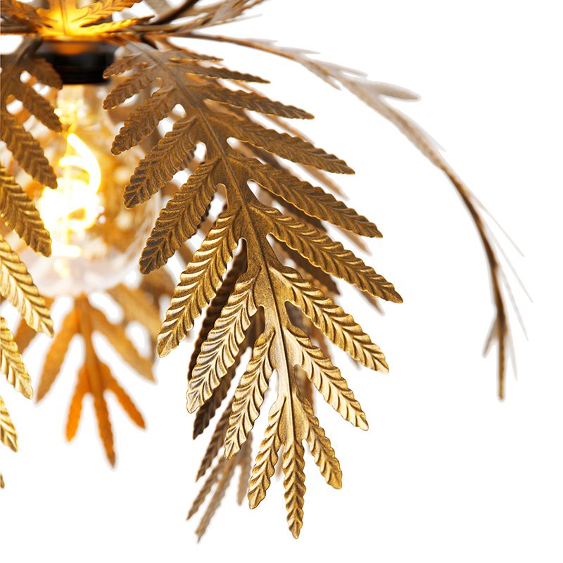 Vintage hanglamp goud veren - Botanica