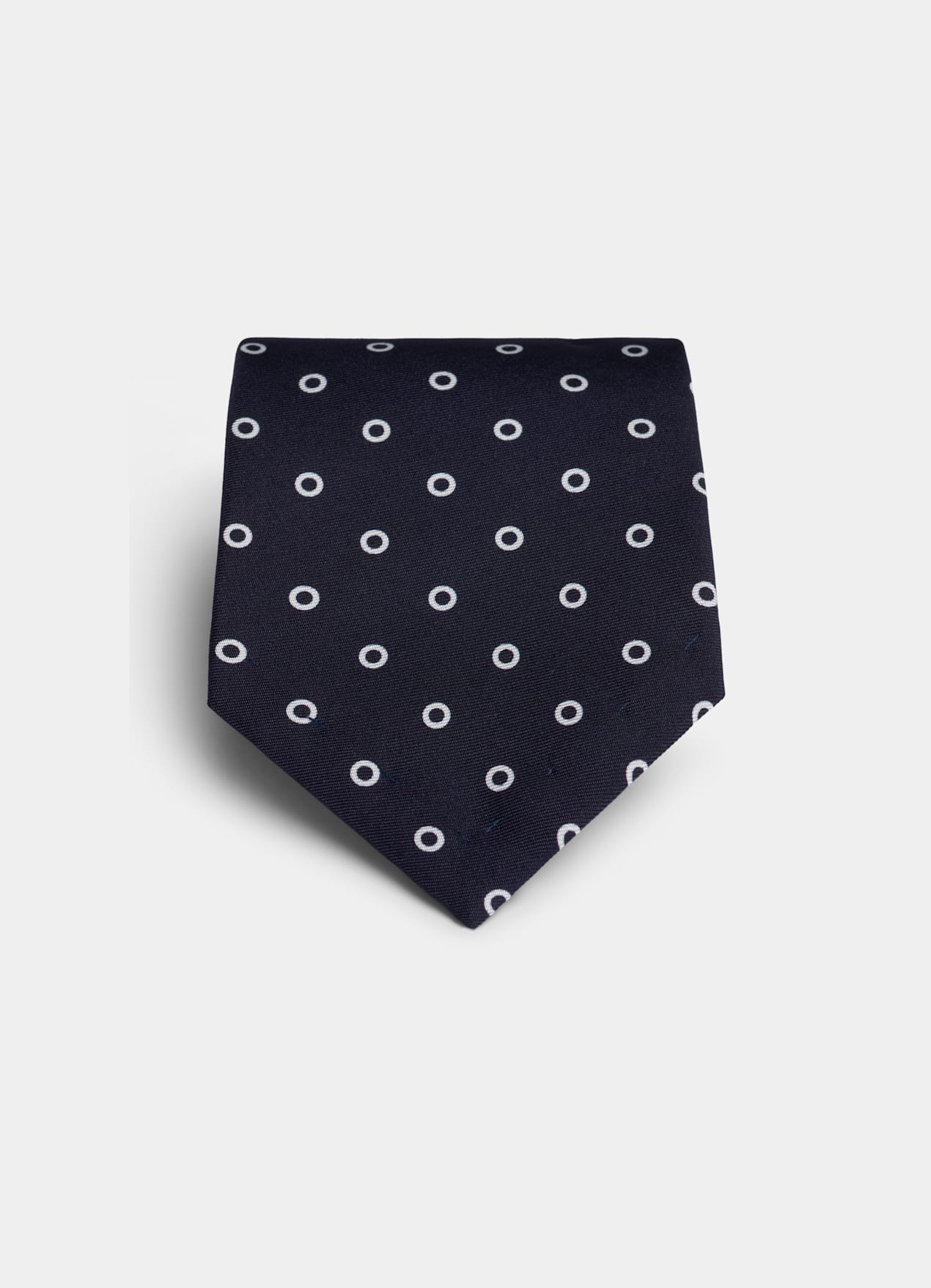 Cravate bleu marine motif graphique