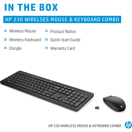 HP 230 trådløs mus og keyboard Combo