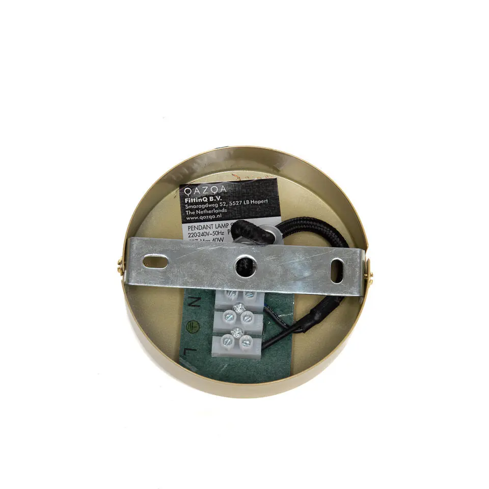 Qazqa hanglampen framework goudkleurig e27