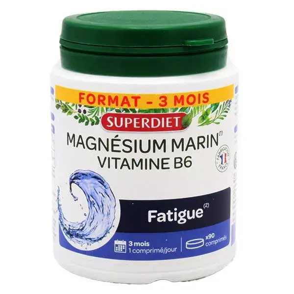 Superdiet Marine Magnésio e Vitamina B6 90 comprimidos