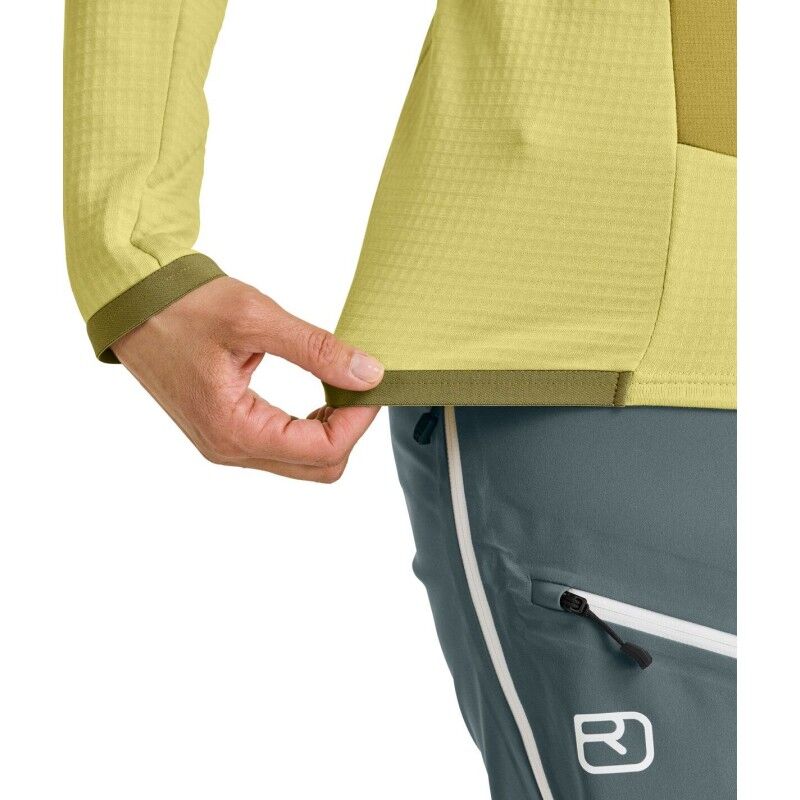 Fleece Grid Jacket - Polaire en laine mérinos femme