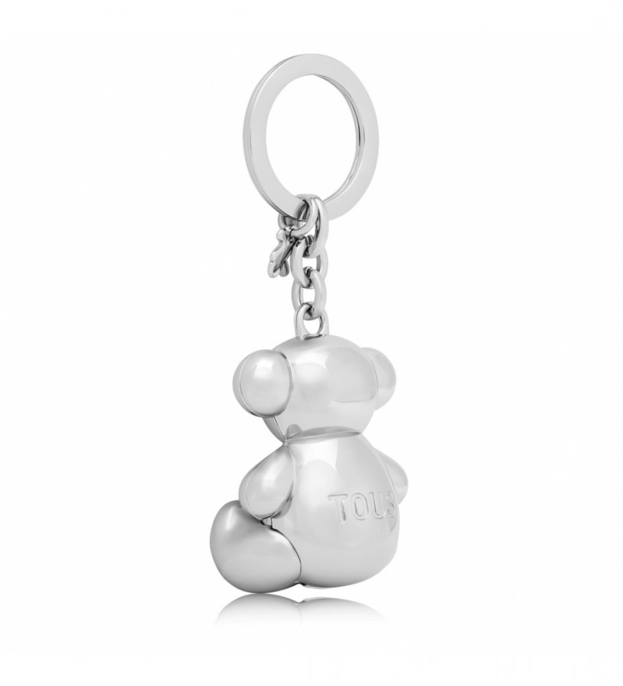 Chaveiro Tous Bold Bear em Metal Prateado
