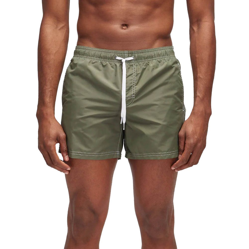 Sundek  Stretch Waist Mid-Length Boardshort
