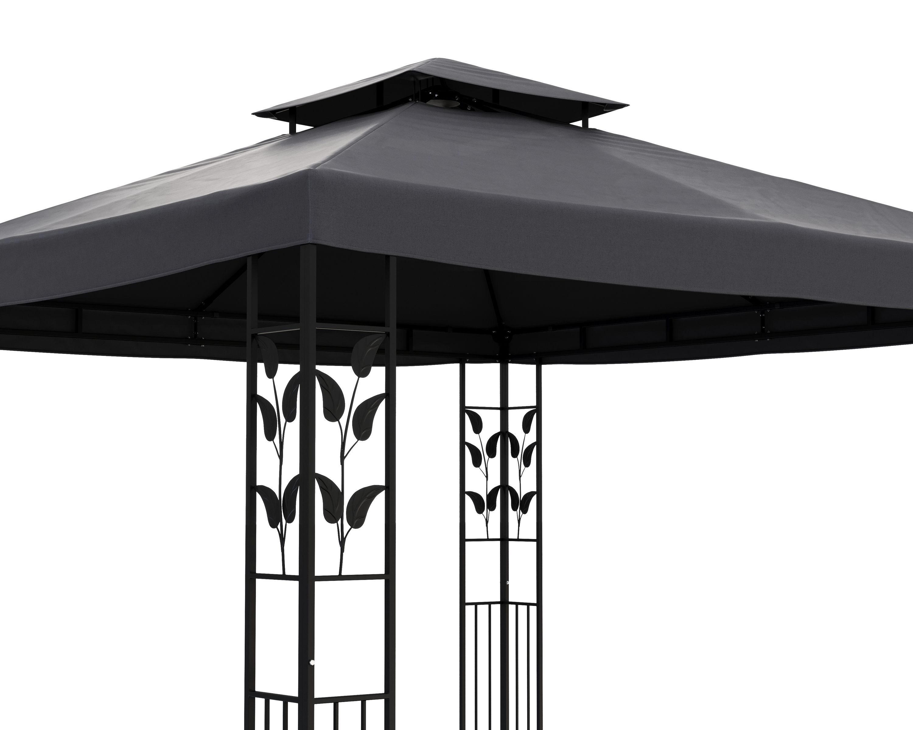 Gartenpavillon ZEN 3 x 3 m anthrazit