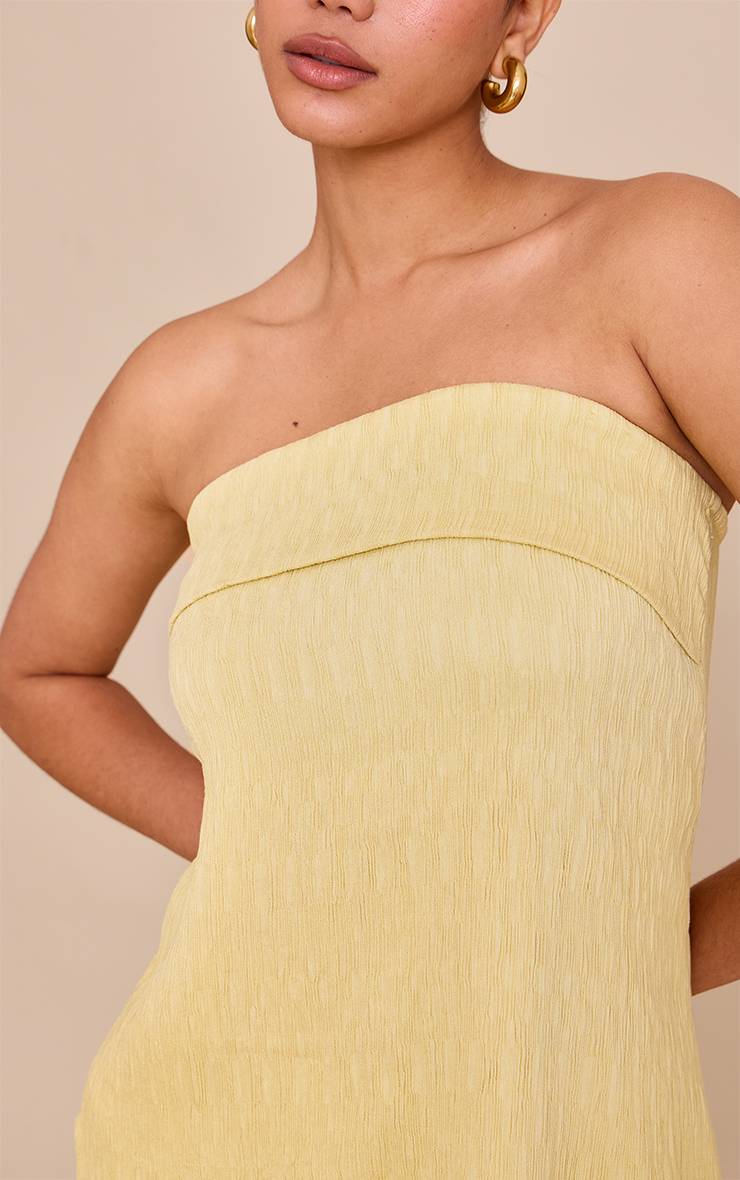 Citron Haut Bandeau À Détail Drapé Asymétrique