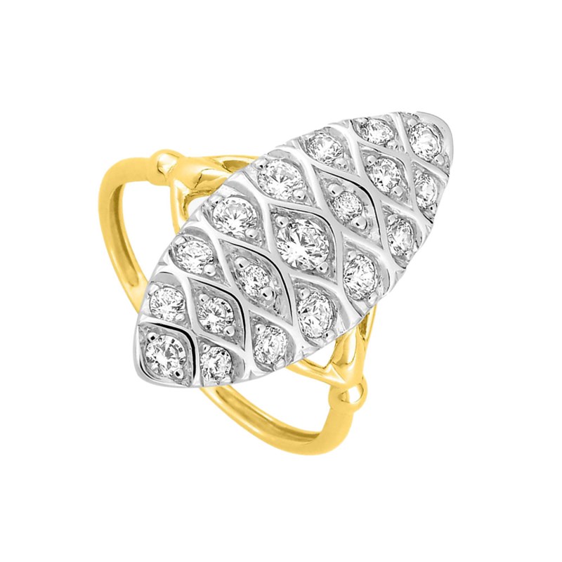 Bague Femme - Oxyde de zirconium - Or 18 Carats