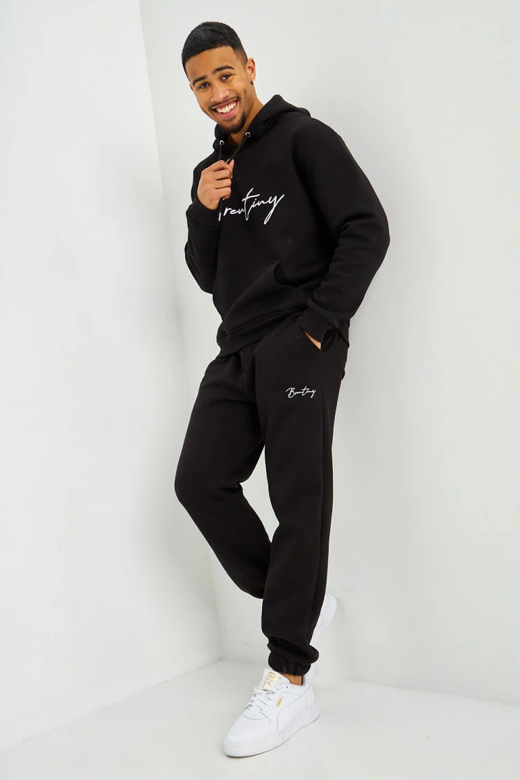 Pantalon de jogging noir inscription Brentiny