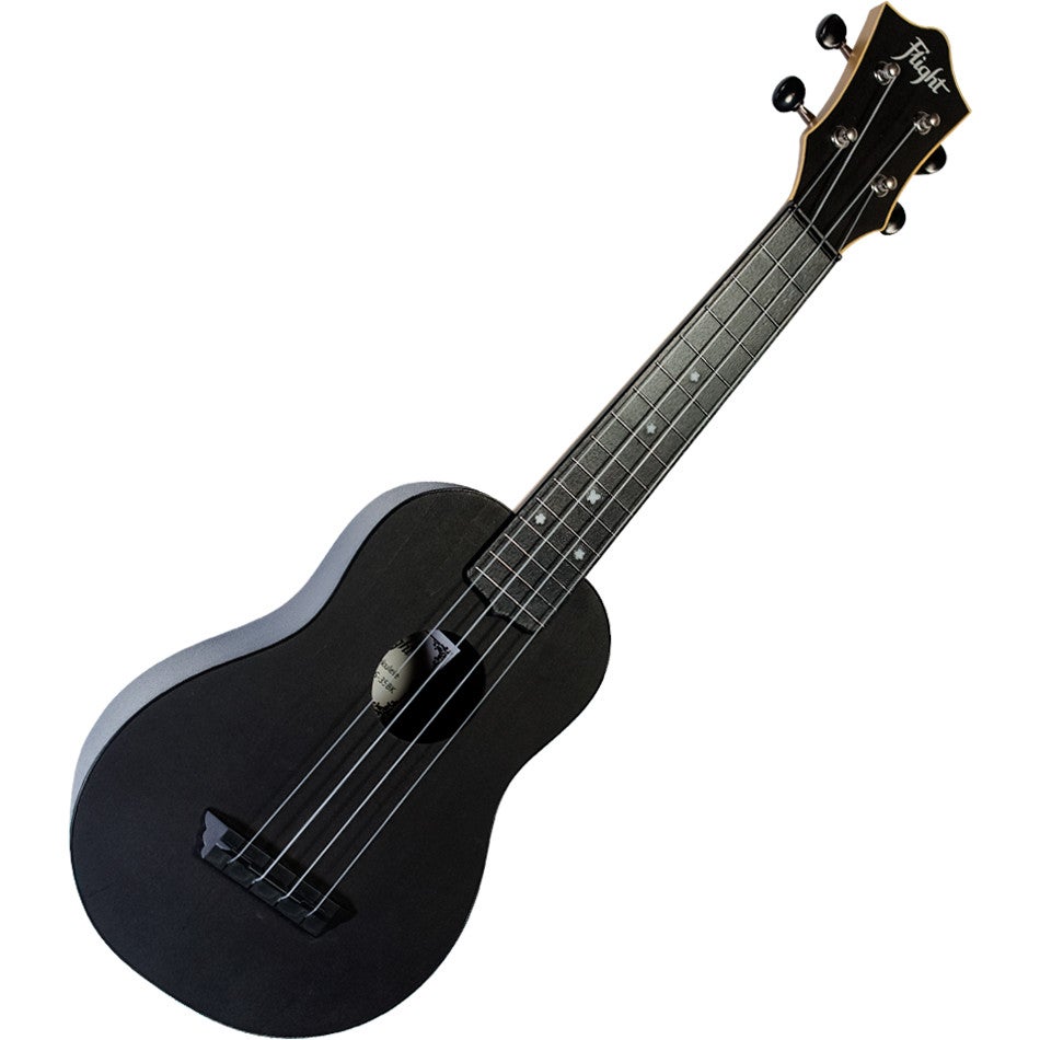 Flight Travel Series TUS35 Black sopraan ukelele met gigbag
