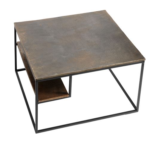Muubs Hitch Square Sofabord, Sort/Messing