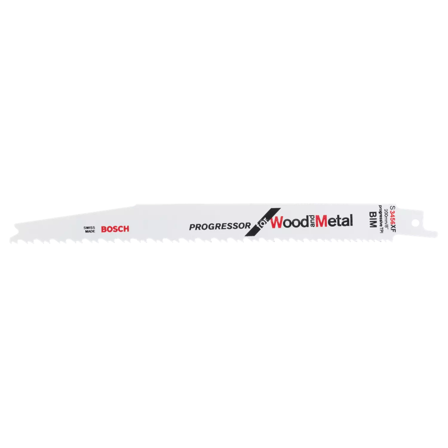 Bosch 2608654418 / S 3456 XF Reciprozaagblad - 200 x 6/12TPI - Hout/Metaal (100st)