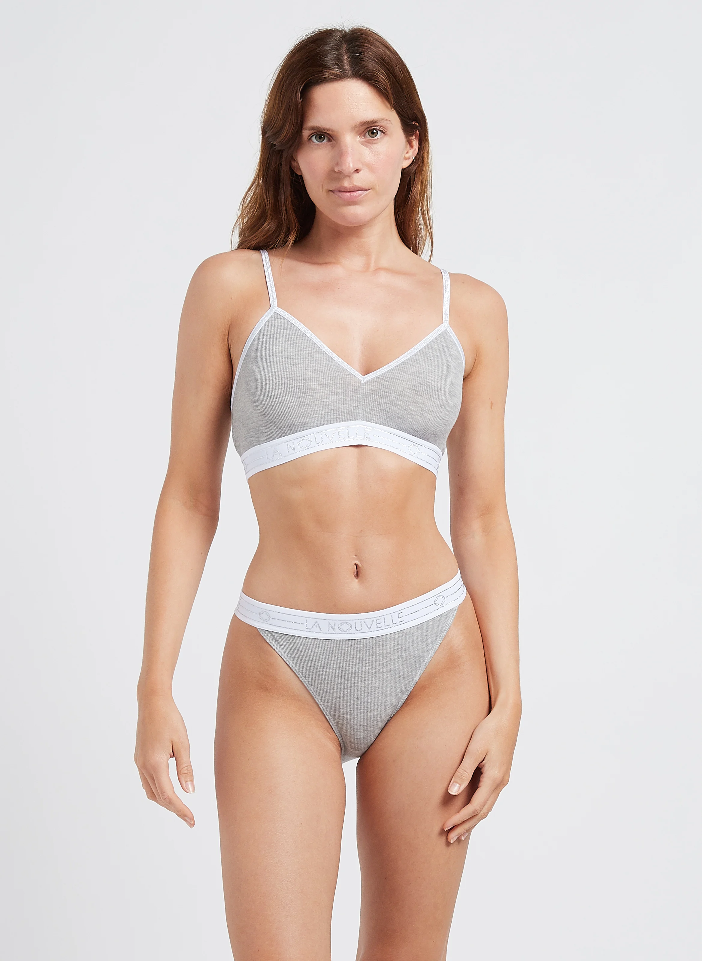 NICOLE - Culotte échancrée| Gris