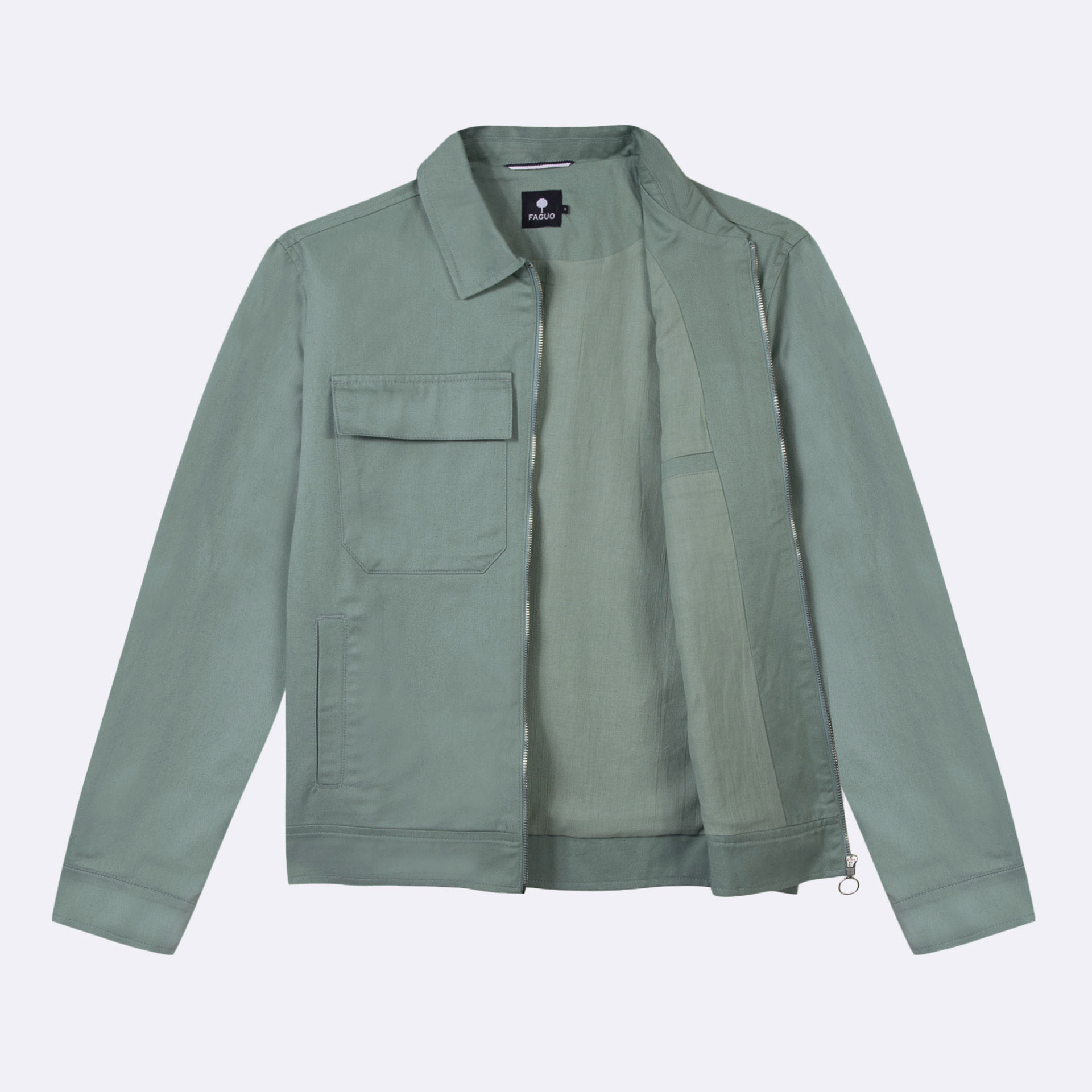 Blouson vert clair Coton - modèle Bondy