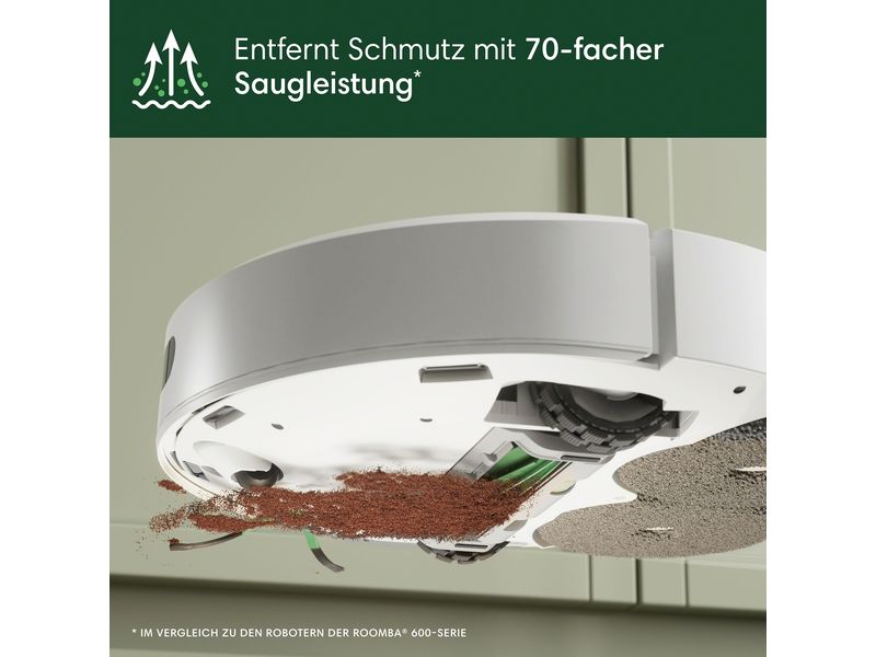 iRobot Saug- und Wischroboter Roomba Plus 405 Combo   AutoW Zwei Wischmops für eine Streifenfreie Reinigung im ganzen Zuhause