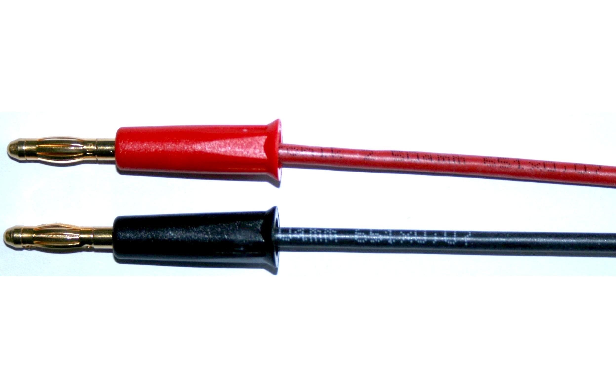 Ladekabel 50 cm, 2.5 mm² 4 mm Bananenstecker, offene EndenFlexibles, Qualitativ Hochwertiges Kabel mit Silikon Isolation