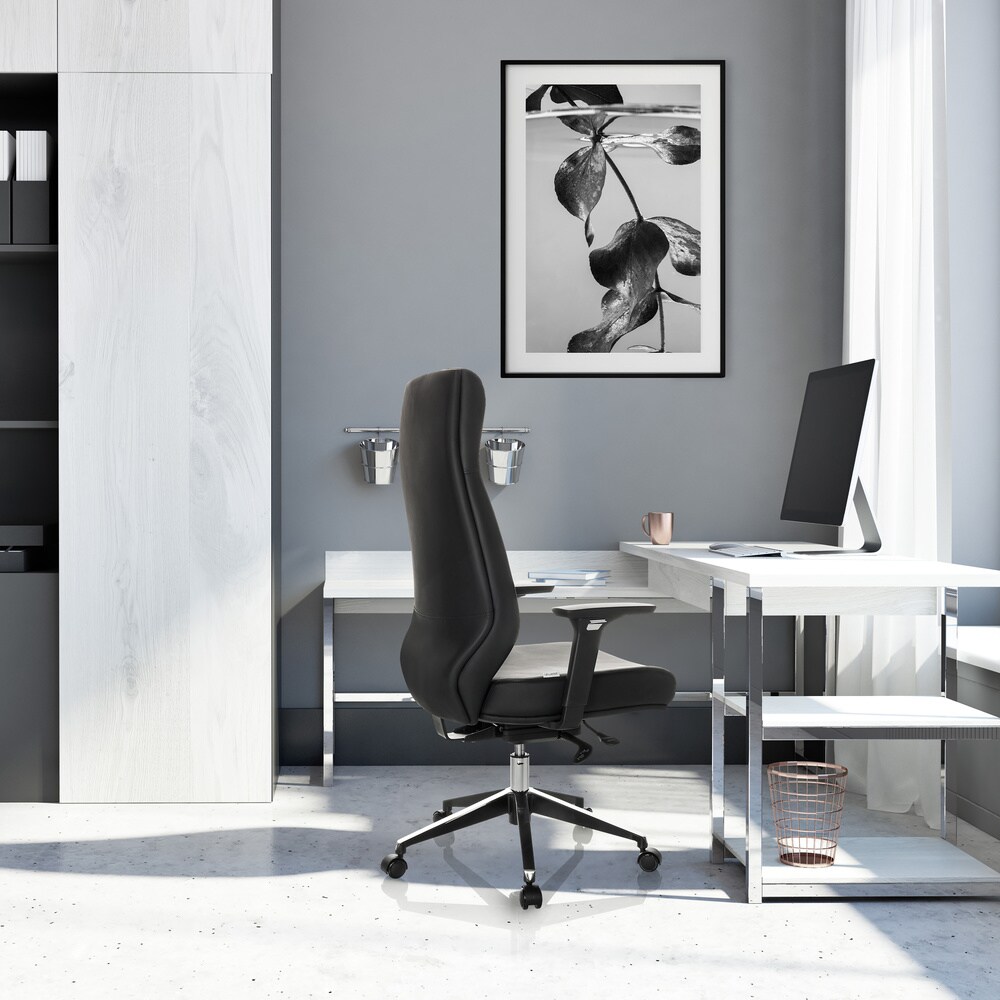 Profi Chefsessel VITORO ECO Kunstleder mit Armlehnen (höhenverstellbar) hjh OFFICE