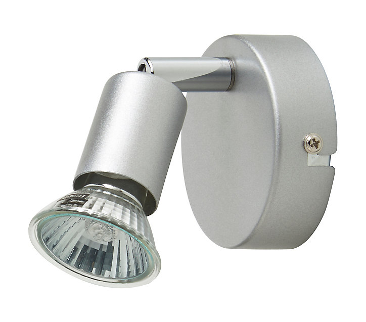 Spot patère Sasha métal argent GU10 50 W