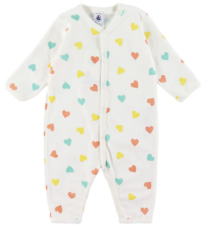 Petit Bateau Schlafanzug - Marshmallow m. Herzen