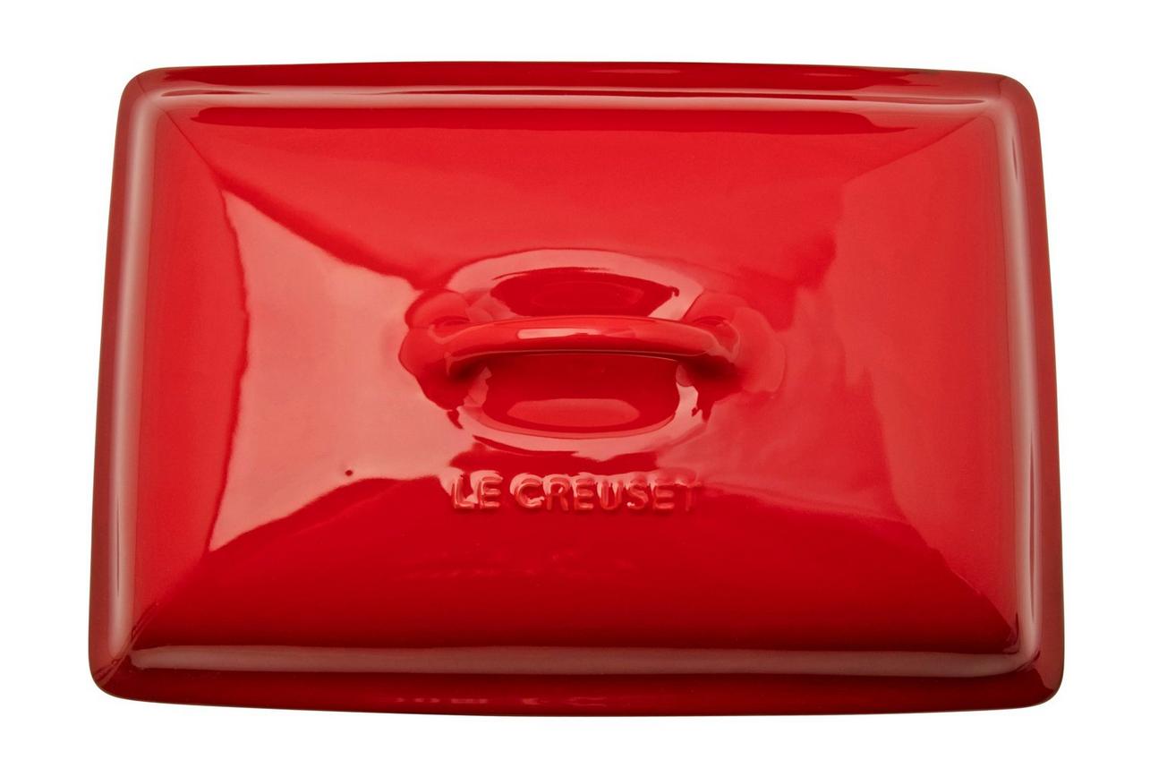 Le Creuset ovenschaal rechthoekig met deksel, 33 cm, rood