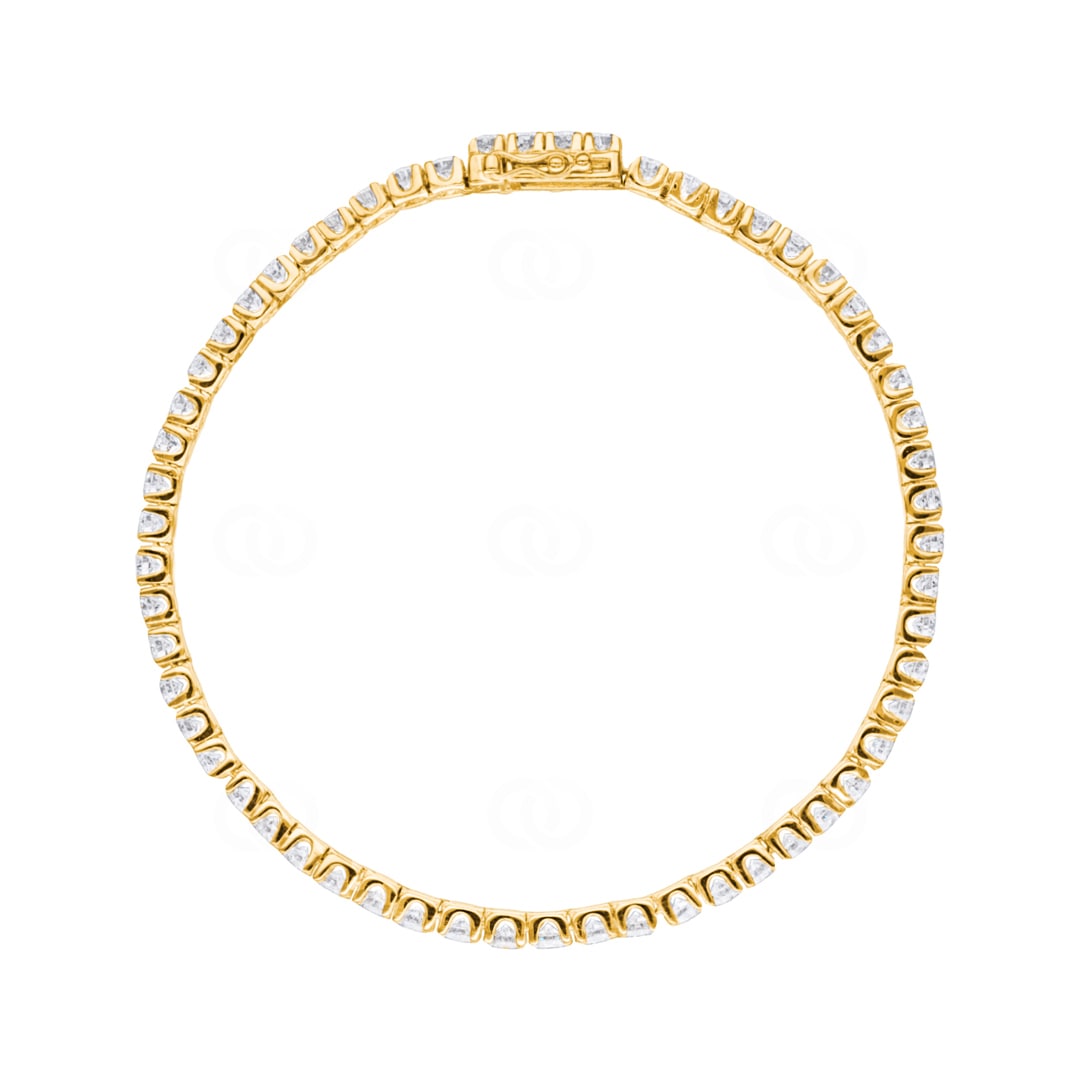 5.00 Karat Diamanten Tennisarmband 750/18 K Gelbgold