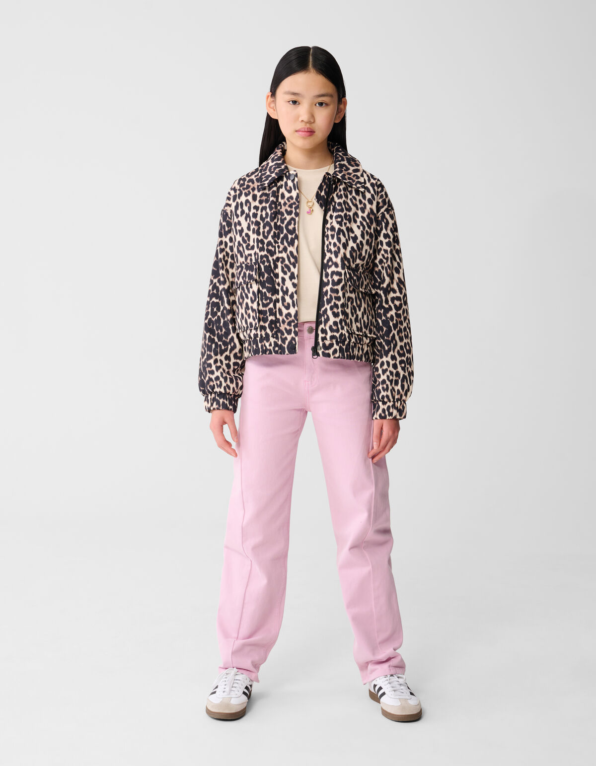 Barrel Fit Broek Lichtroze