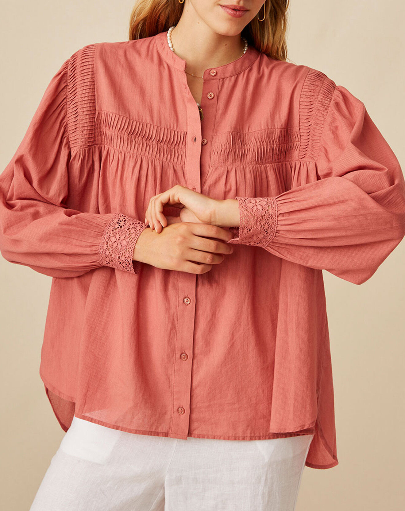 Harris Wilson Blouse Elais brique