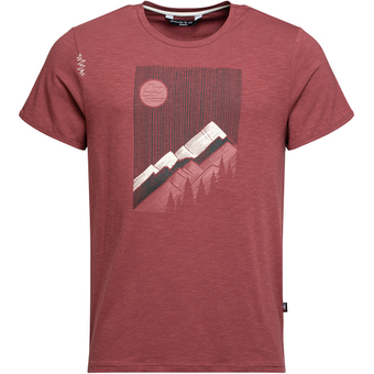 Chillaz Sunny Mountains T-Shirt Dark Red Herren