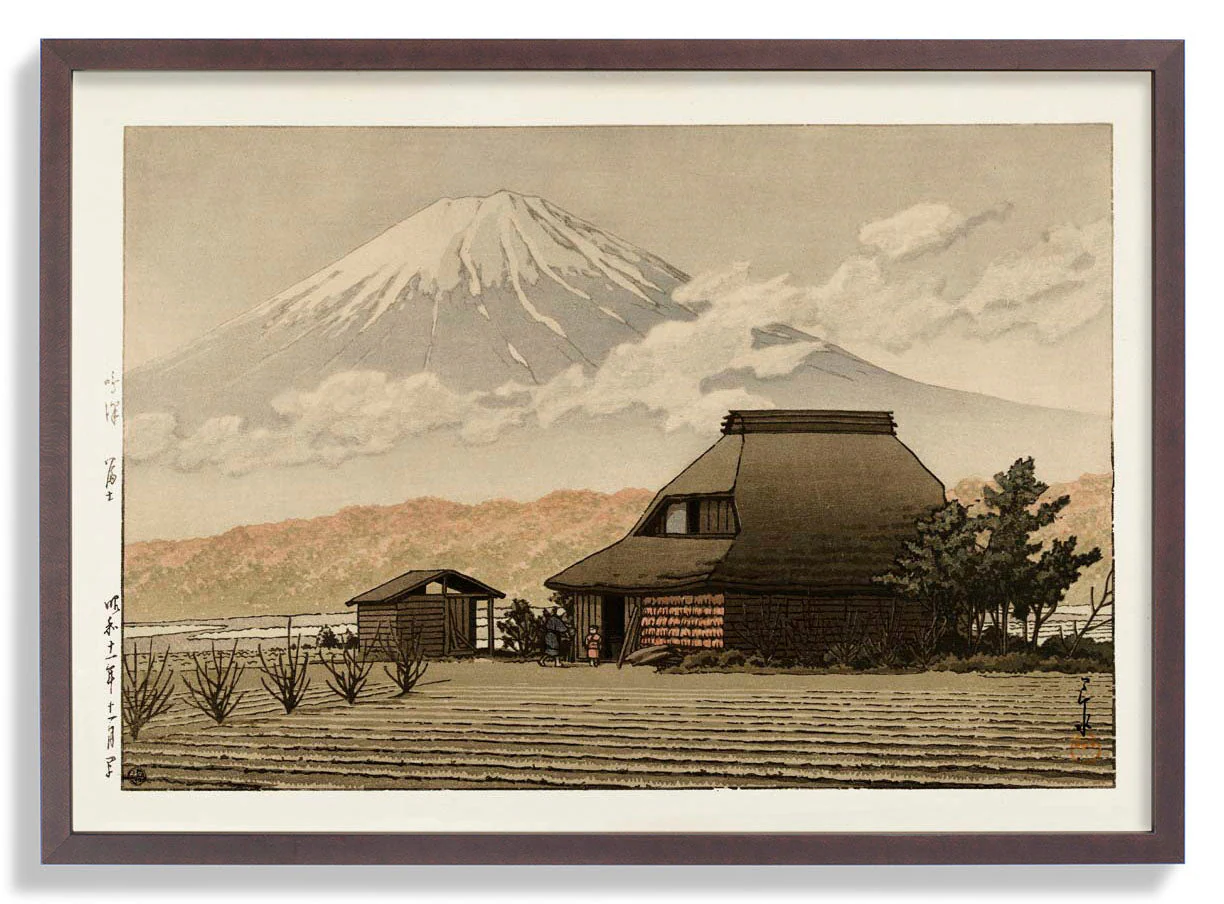 Fuji vom Dorf Narusawa bei Hasui