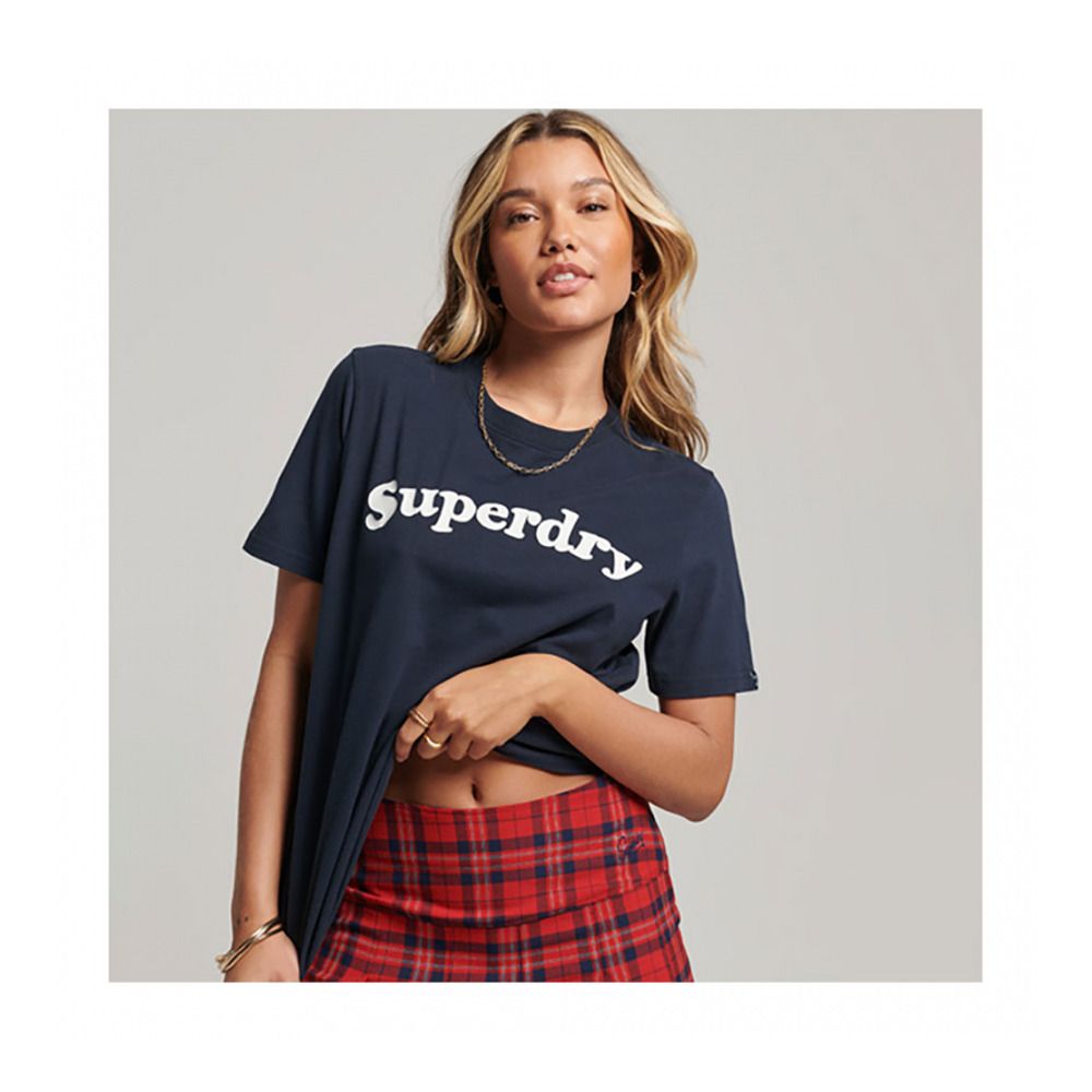 Superdry VINTAGE COOPER CLASSIC - Tee-shirt Femme eclipse navy