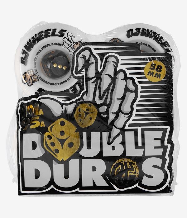 OJ Double Duro Rollen (white) 58 mm 101A 4er Pack