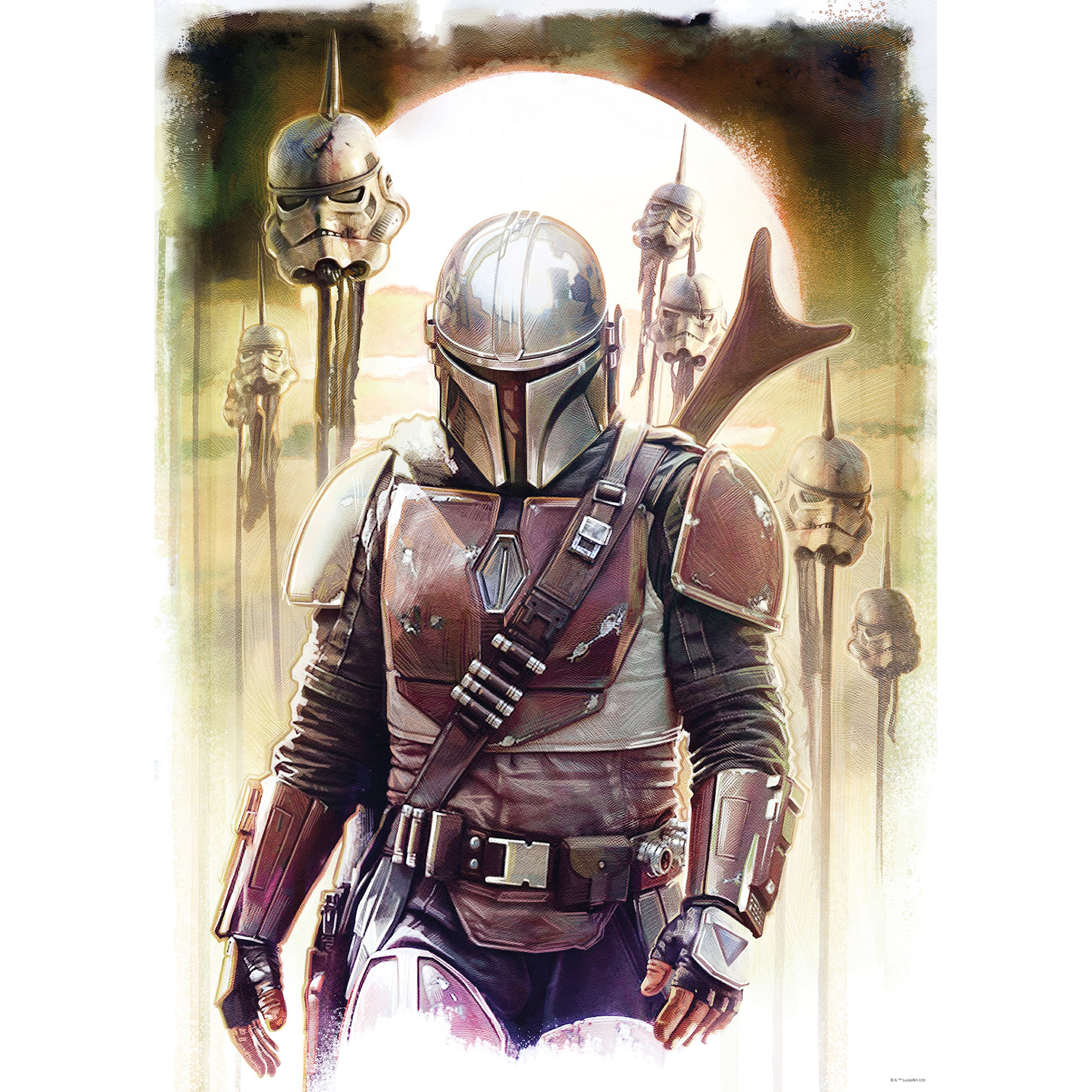 Wandbild MANDALORIAN IMPALER - 50x70 cm