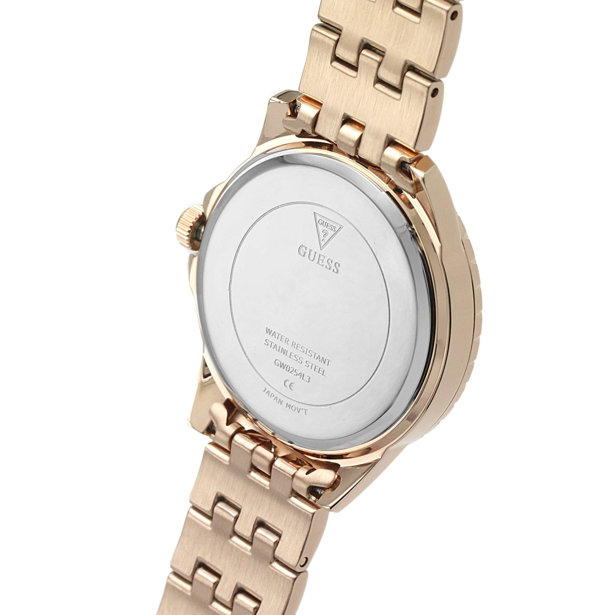 Guess Lady Comet Rose Gold Crystal Watch GW0254L3