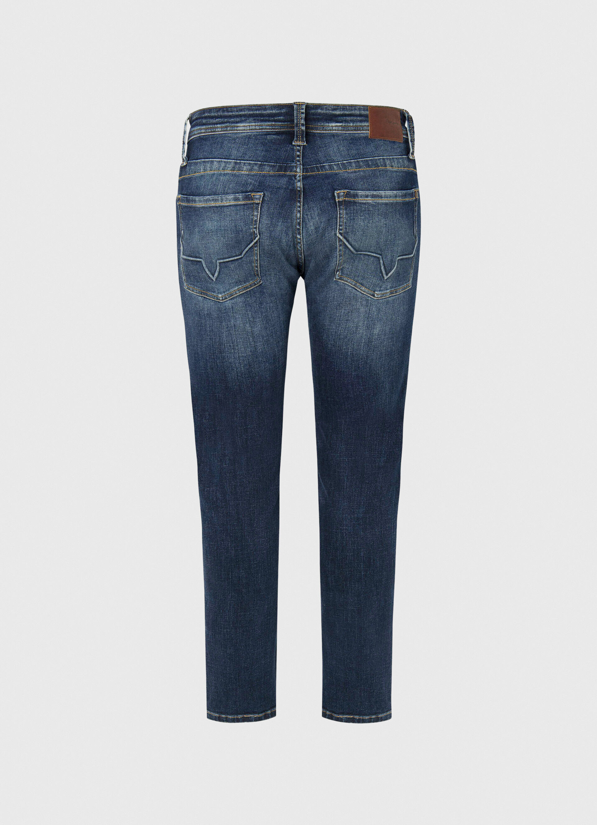 Calça jeans com modelagem Cash Fit e cintura regular - jeans