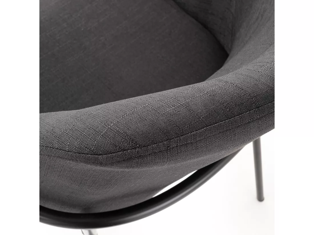 Set de 2 Fauteuils SUNDAY noir