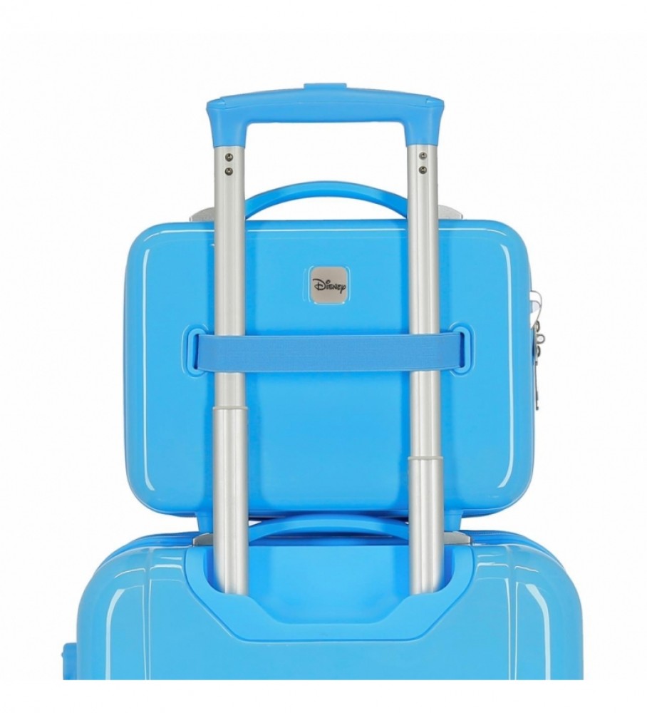 Bolsa Joumma Neceser ABS Mickey Be You Adaptável azul claro - 29x21x15cm -