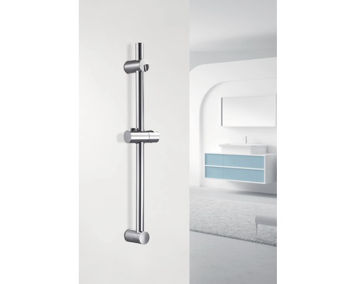 AVITAL douchestang, douchestang lengte 60 cm, chroom, variabele montage