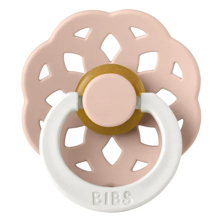 Bibs Tétines phosphorescentes en caoutchouc naturel Bohème - Set de 2 | Blush