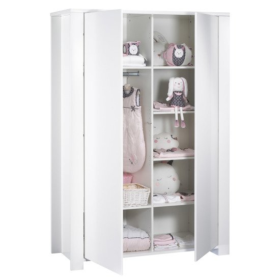 Loft Blanc armoire 2 portes   Blanc        de               Sauthon Baby's Sweet Home