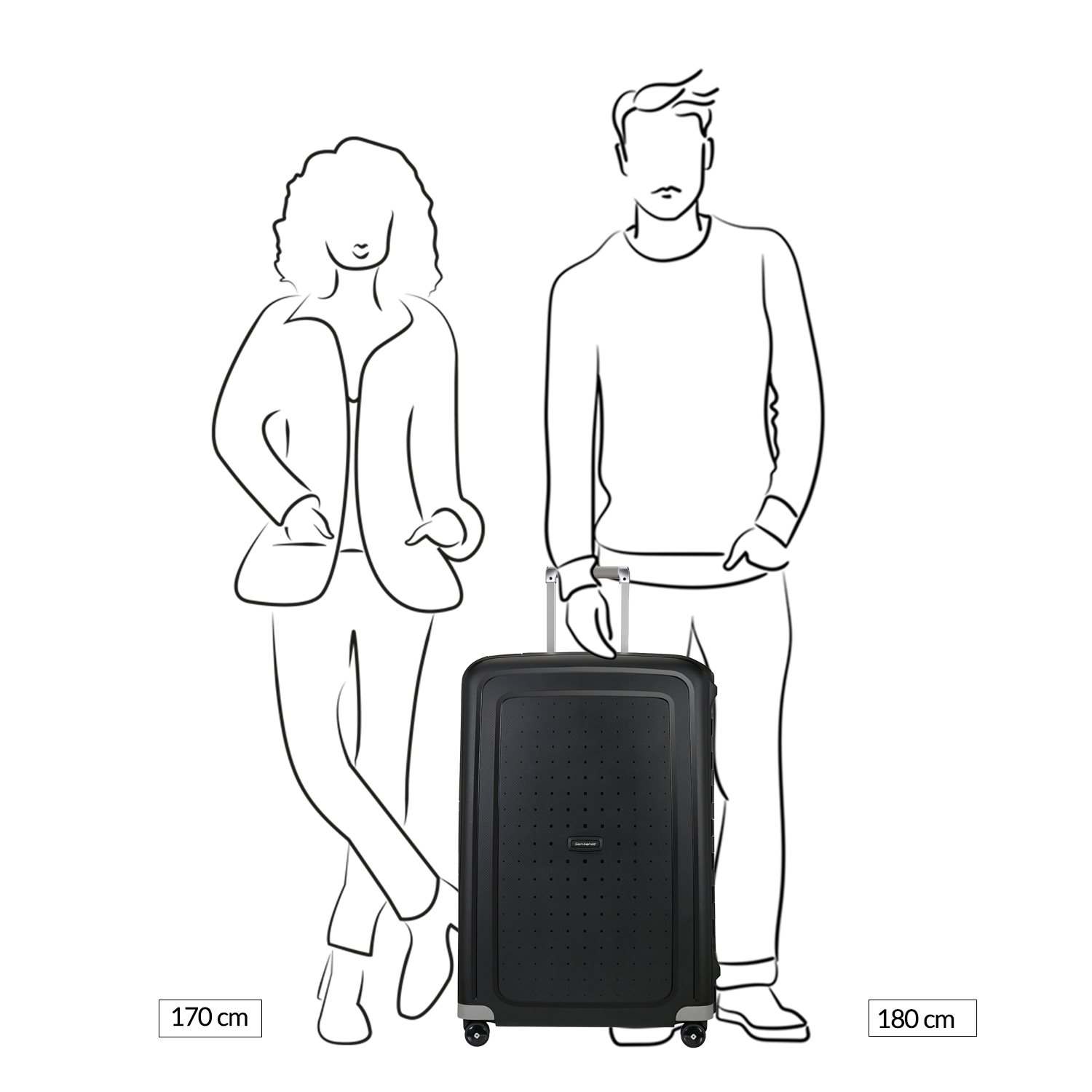Samsonite S'Cure Spinner 75 black