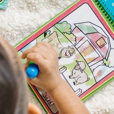 Melissa & Doug Water Wow! Fargeleggingsbok Sett 3 Stk