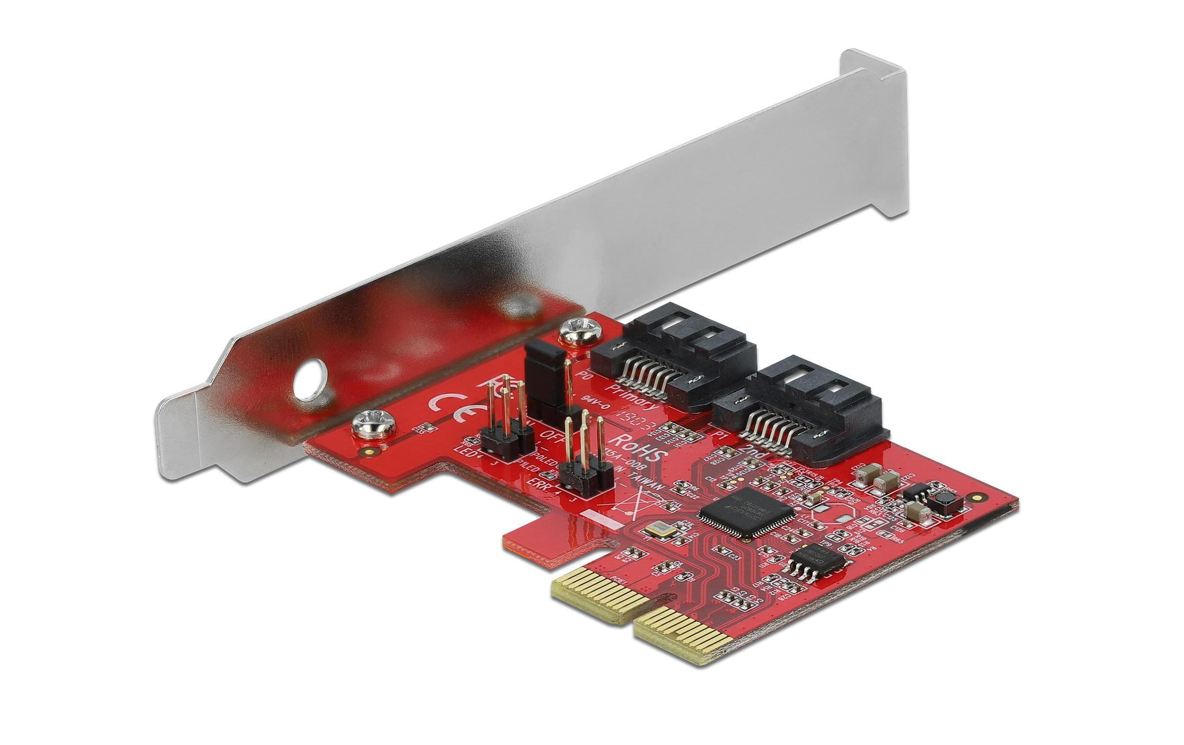 RAID-Controller 2 Port SATA RAID1Delock 2 Port SATA PCI Express Karte mit RAID 1