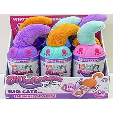 Misfittens katte bamse - flere varianter - assorteret