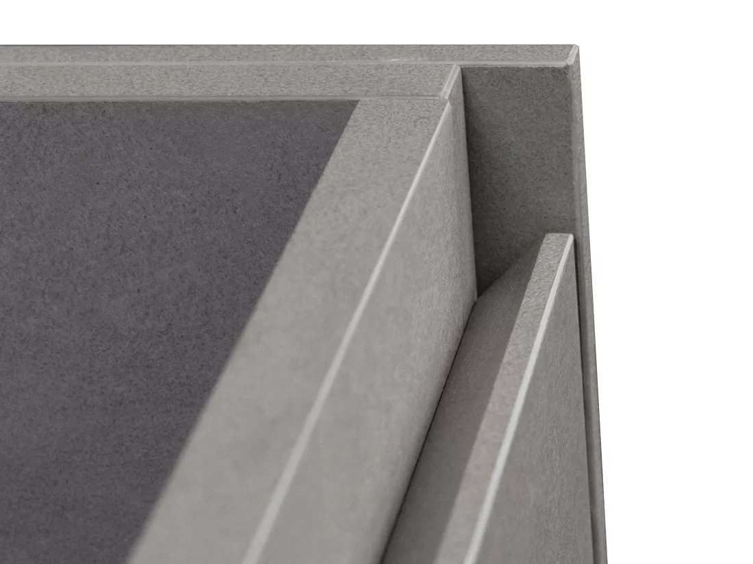 Meuble sous vasque suspendu gris béton - 60 cm - SOSTHENE