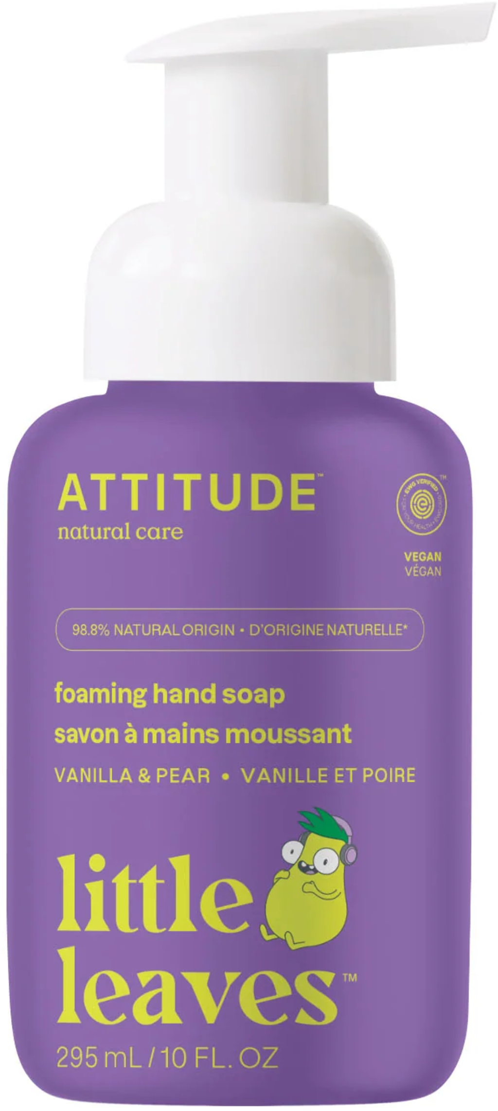 ATTITUDE  little leaves Foaming Hand Soap Vanilla & Pear, 295 ml