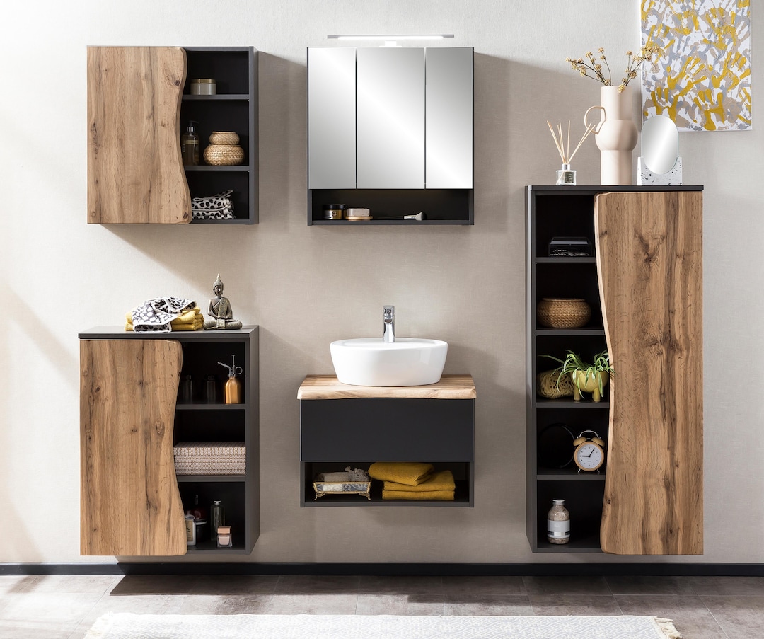 Bad-Spiegelschrank ANTWERPEN grau 60cm