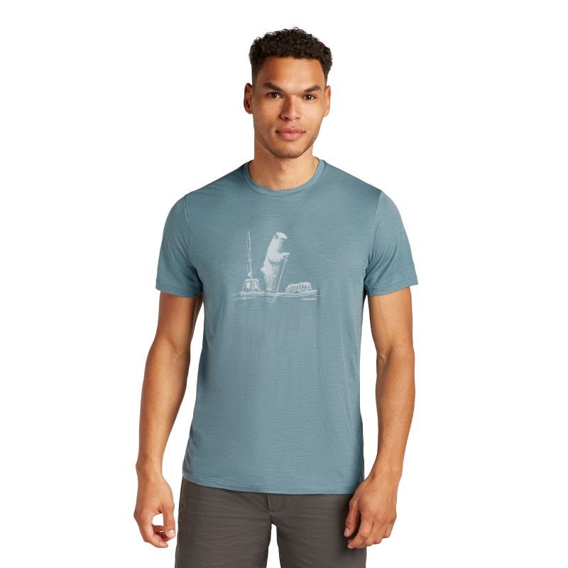 Merino 150 Tech Lite SS Tee Polar Paddle - T-shirt en laine mérinos homme