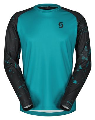 Maillot Manches Longues Homme Scott Trail Storm Turquoise/Noir