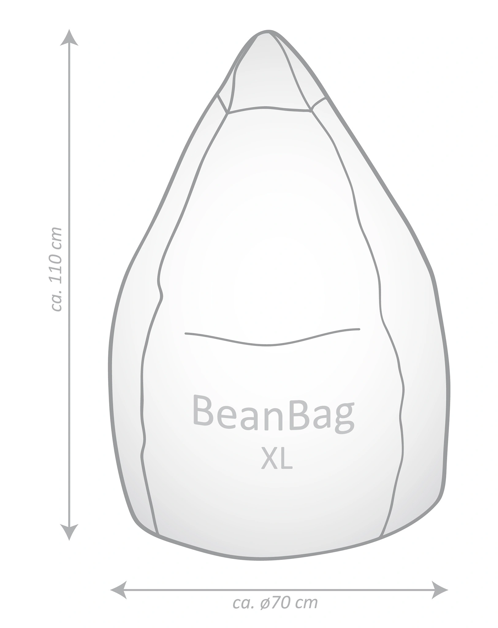 Sitzsack BeanBag EASY XL (Farbe: smaragd)