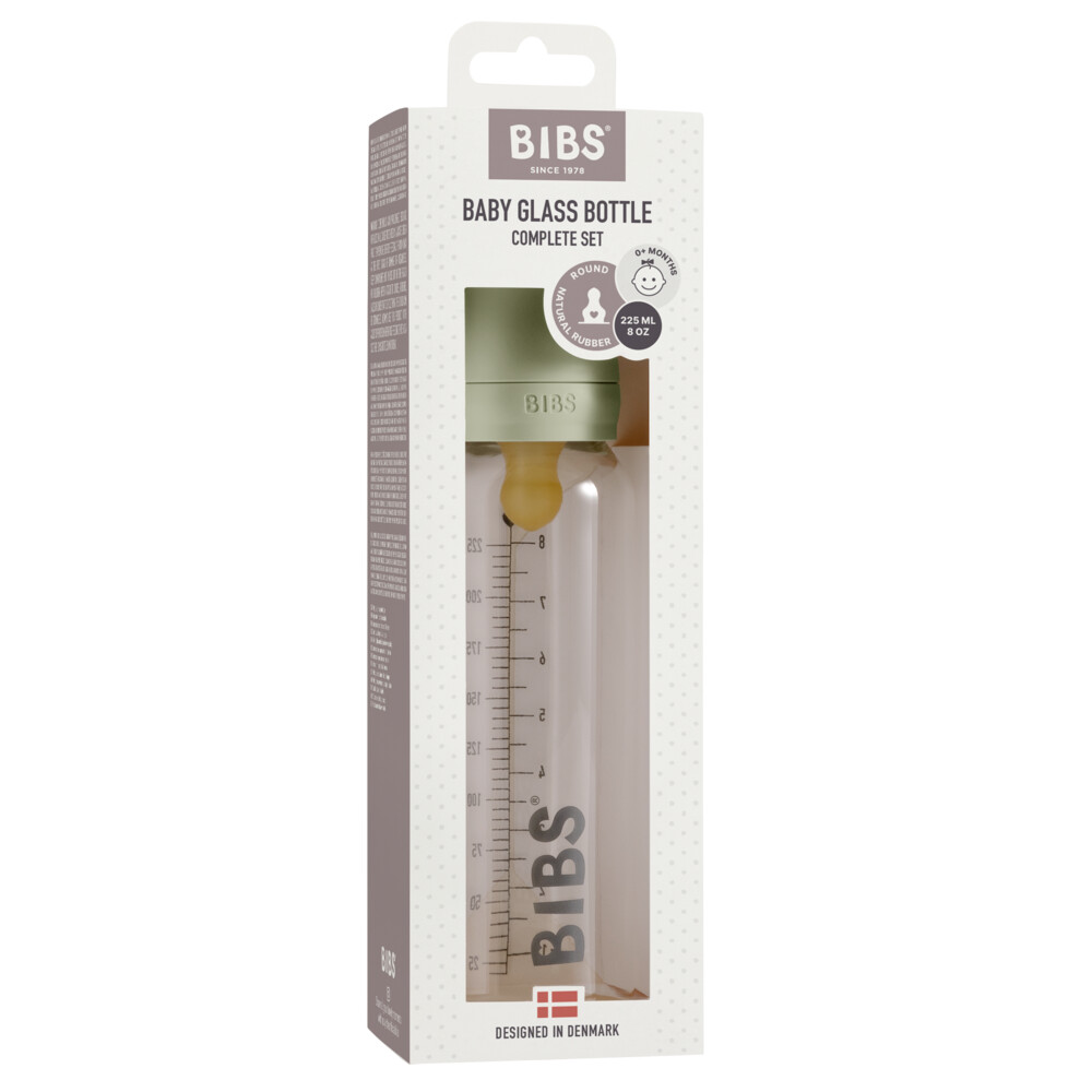 Bibs Glazen Babyfles Complete Set Sage225 ml